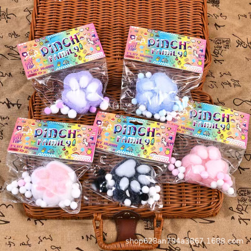 Amazonと同じぬいぐるみ猫の爪ピンチ減圧おもちゃ超ソフト粘土感食品おもちゃピンチ減圧おもちゃ|undefined