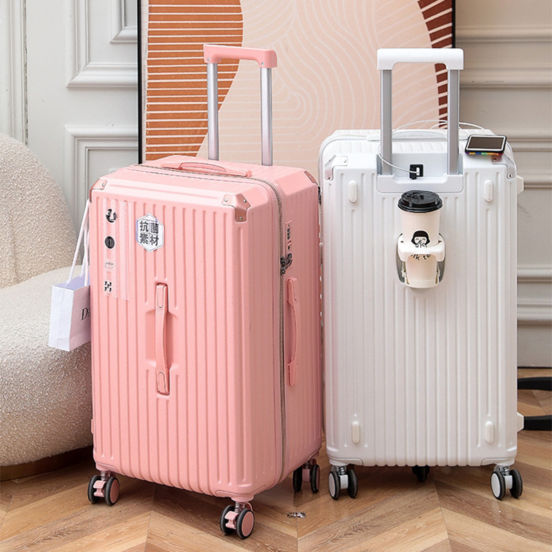 Equipaje de gran capacidad estudiante mudo masculino rueda universal engrosada caja de carro exportación femenina contraseña japonesa caso de cuero ins