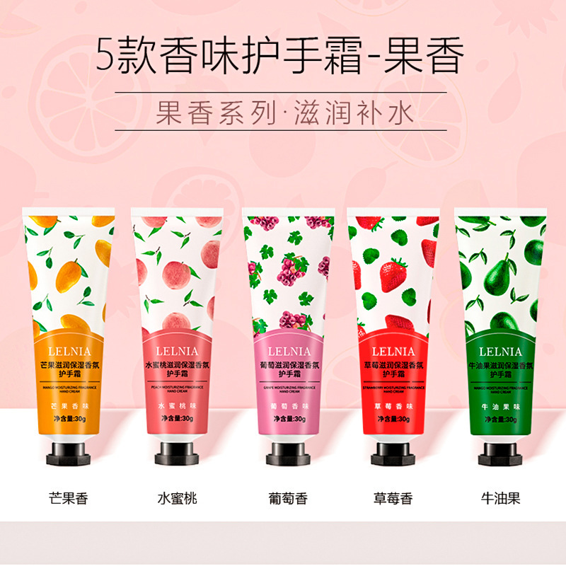 Genuino Lelnia Gardenia Flower Humectant Perfume Hand Cream 30g Flower Perfume Hand Cream