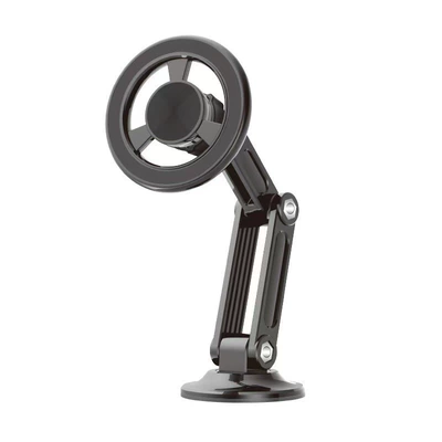 Amazon Magsafe Magnetic Phone Holder All-Metal Car Navigation Stand Foldable and Extendable Support Bracket (Car phone holder) - q1-magnetic-joint-connector-black