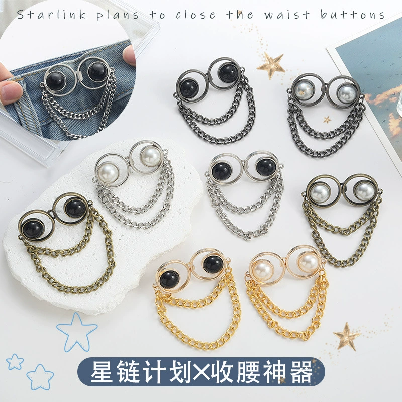 Планетарная цепочка на талию пряжка с лепестками плоская Нижняя Съемная бесшовная талия без гвоздей на пуговице на талии артефакт для похудения