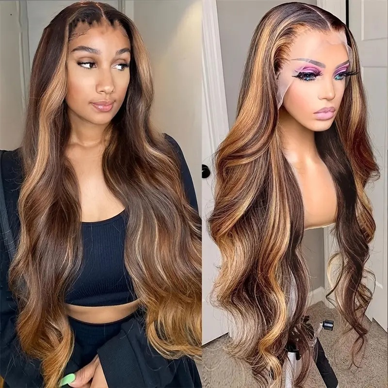 Perruques en dentelle tendance, boucles ondulées volumineuses, extensions de cheveux synthétiques destinées à l'exportation, best-sellers_voghion.com