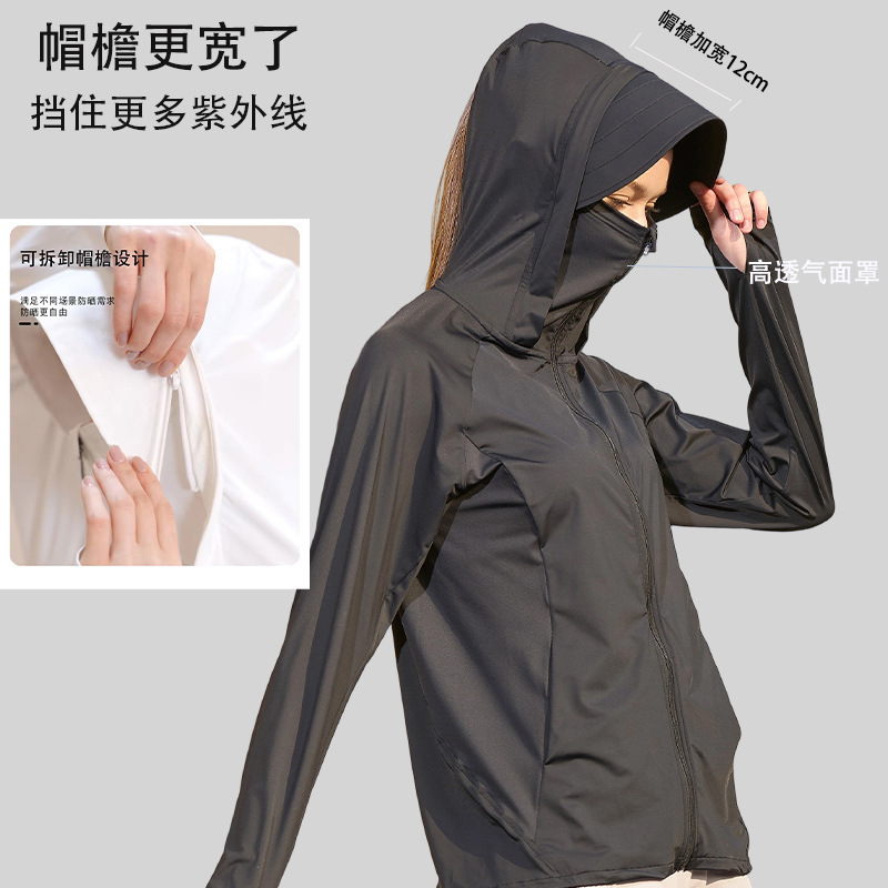 茉寻同品原紗氷糸日焼け止め服女性2025新型男性紫外線防止屋外カーディガン夏日焼け止め服|undefined