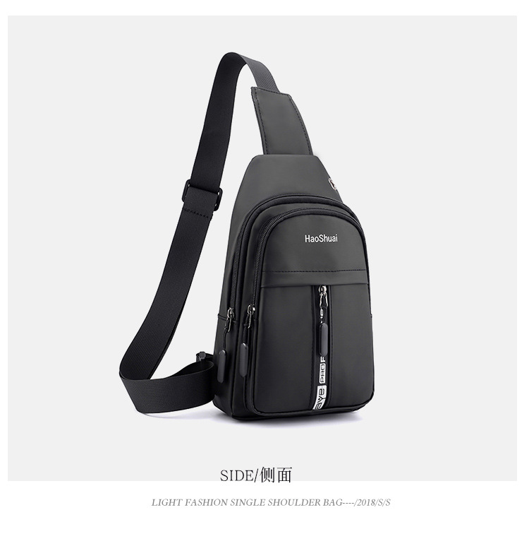 Wholesale New Men's Chest Bag Shoulder Bag Fashion Business Outdoor Men's Bag Large Capacity Casual Small Backpack display picture 10