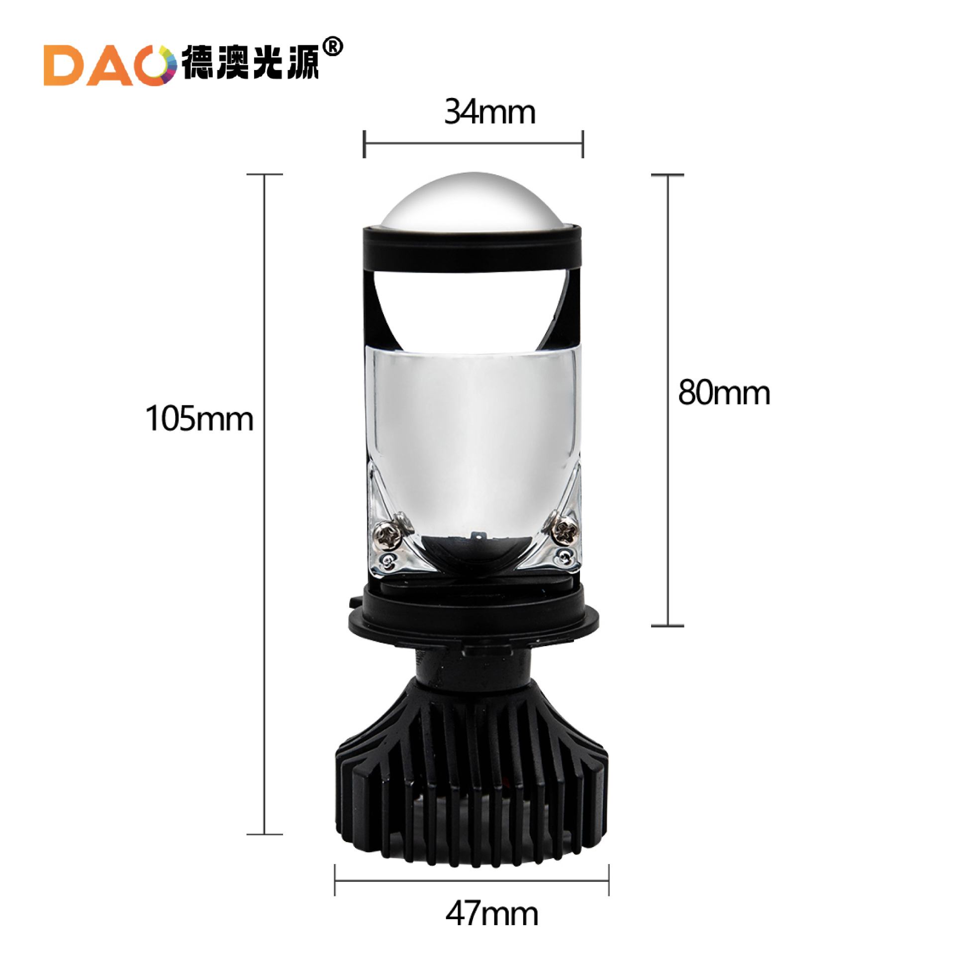 T9 coche LED faro con lente H4 Super brillante foco fuerte luz coche bombilla lejos y cerca de la lámpara integrada doble lente de luz image 6