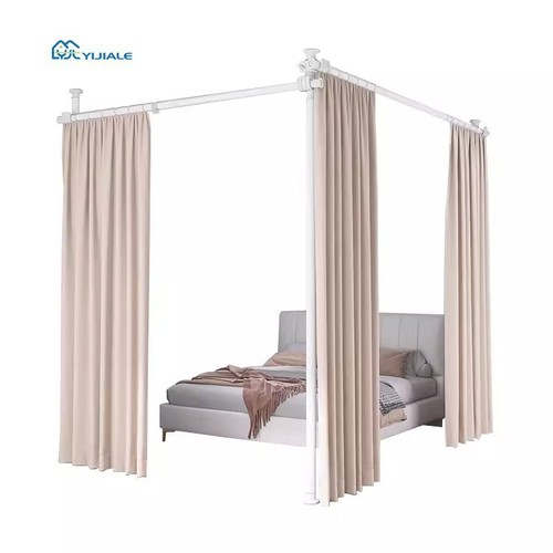 Home Screen Partition Bed Hanging Curtain Room Divider Curtain Rental Room Dormitory Curtain Beauty Salon U-shaped L-shaped Indoor Curtain Installation