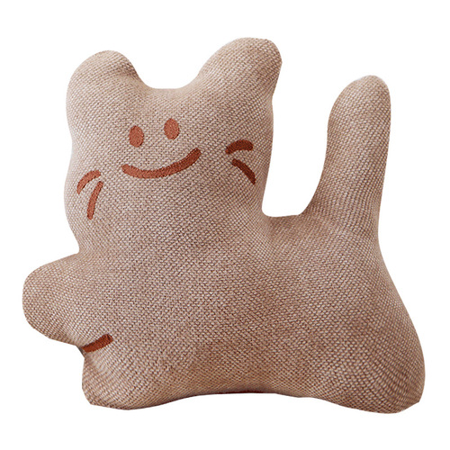 Original cat pillowcase cartoon Nordic ins style cute white cushion bag pillow living room sofa lumbar pillow cushion