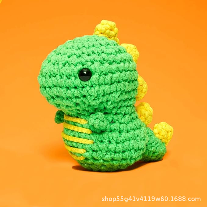 공룡 코바늘 인형 만들기 DIY 뜨개질 재료 키트
