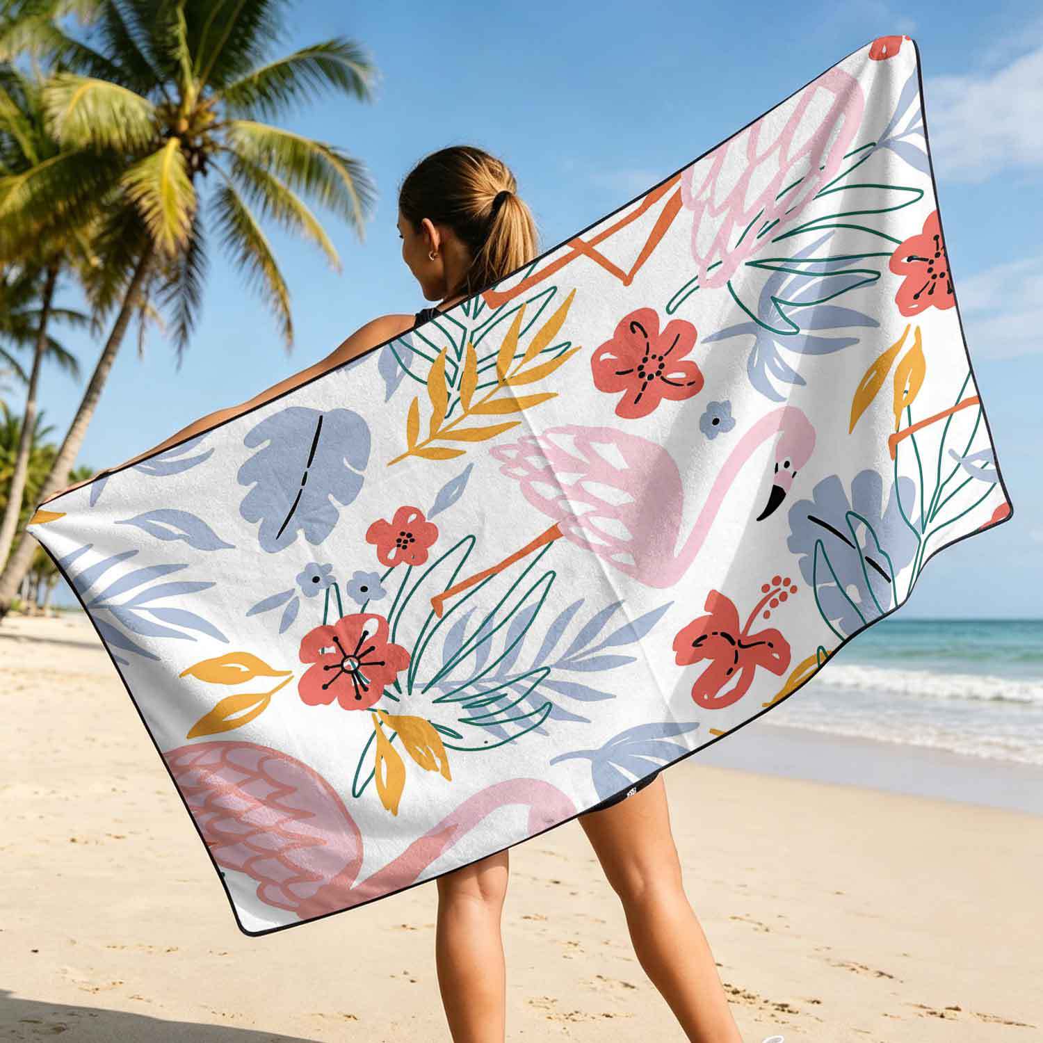 2-piece dual-use car seat cover, ultra-fine fiber, can be used as a beach towel, printed car protective seat cover 13