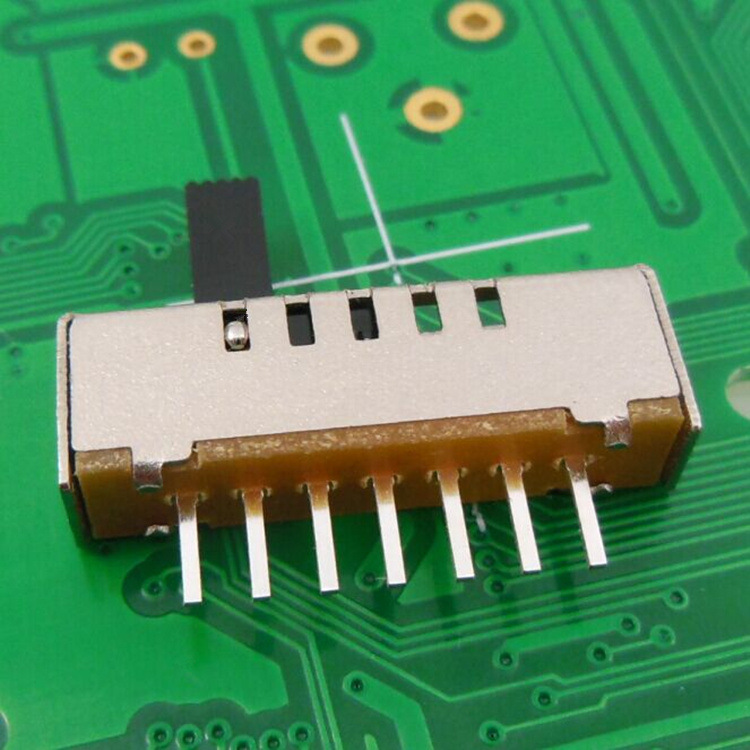 按摩器拨动开关SS-15E11七脚直插插板滑动电源开关五档波段开关