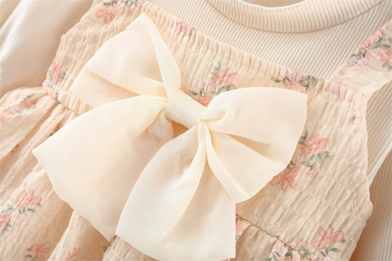 (Cross-border trading), spring cute long-sleeve girl's, bodysuit, fashionable girl's skirt, dress, 2023 collection