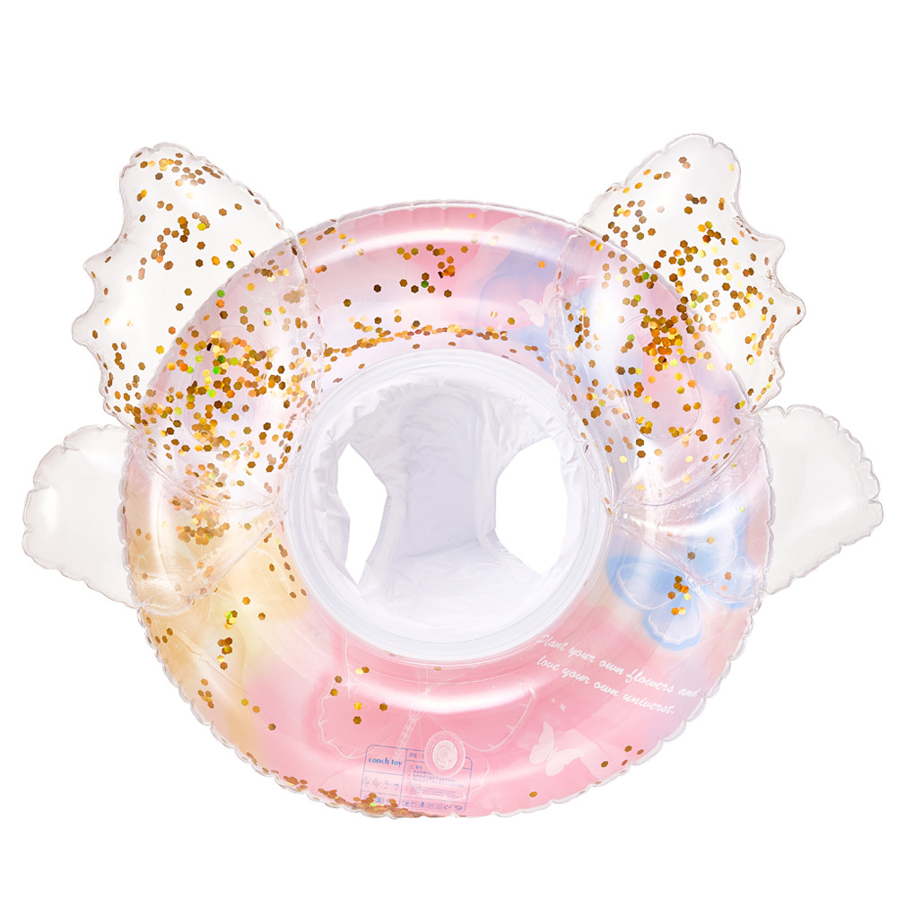 Pareja ins engrosada celebridad de Internet Rosa sirena asiento anillo dividir niños sirena anillo de natación anillo de asiento infantil