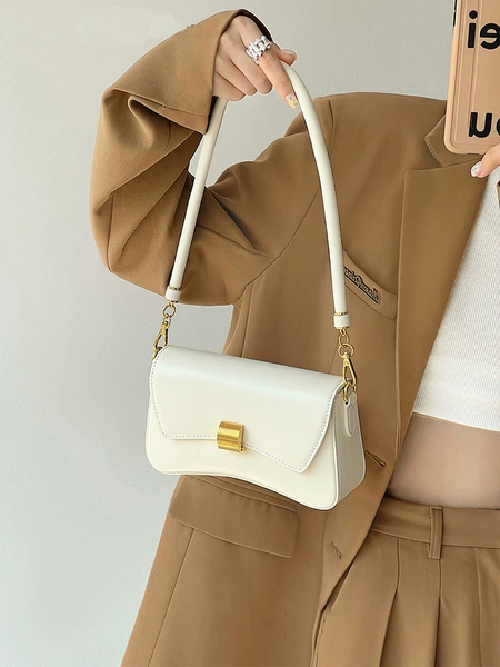 White 2 shoulder straps
