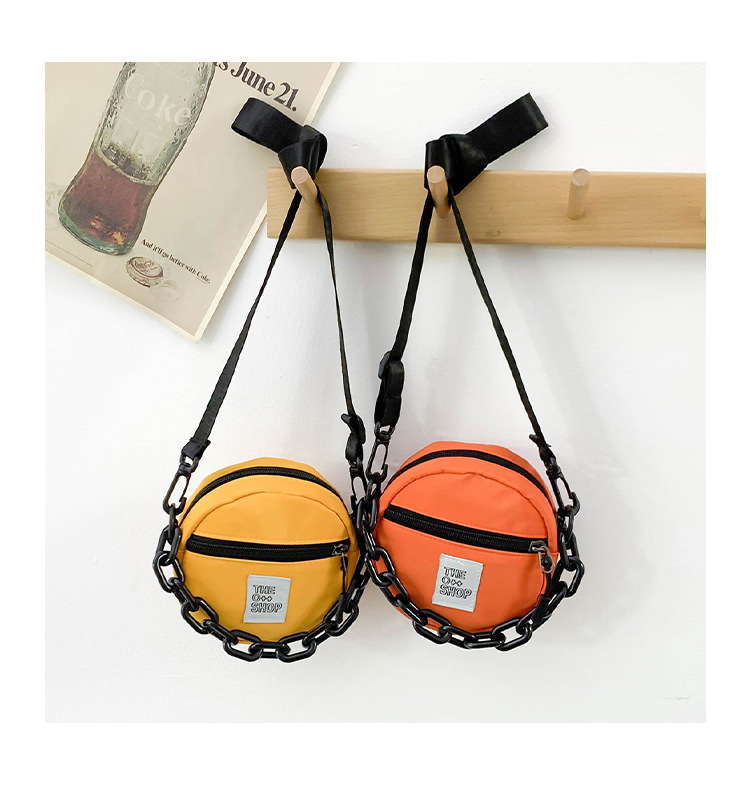 90g Weight Nylon Lining Material Zipper Closure Type Single Shoulder Strap Strap Type Coin Purse Bags Type Casual, Holiday Occasion Nylon Material Letter, Solid Color Pattern All Seasons Season Unisex Gender Streetwear Style Round Shape Mini Size Unisex Mini Nylon Letter Solid Color Streetwear Round Zipper Coin Purse 18