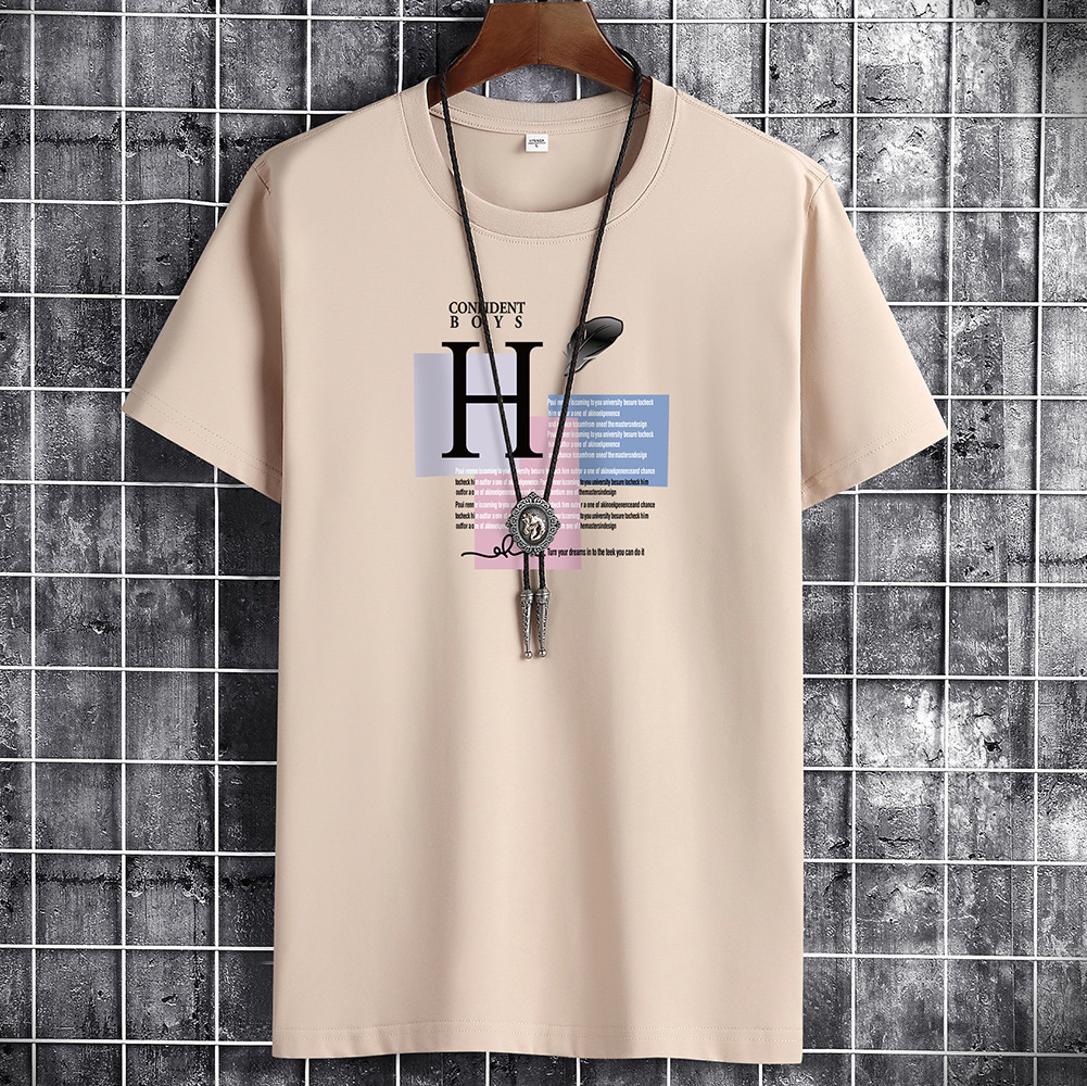 Camiseta de manga corta para hombre ropa suelta interior verano moda color sólido blanco Camiseta de manga media talla grande ropa de hombre 3004