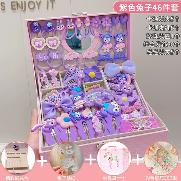 Purple rabbit, set, 46 pieces