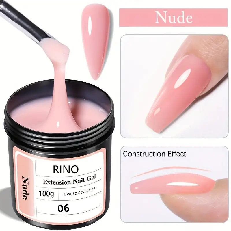 100g 무통 손톱 연장 젤-06 스킨 컬러