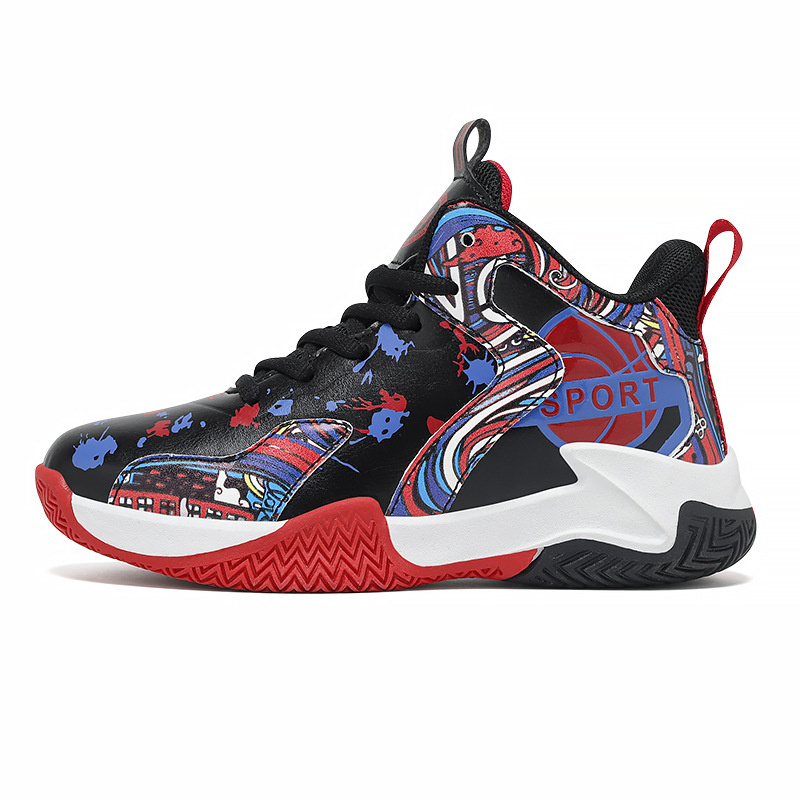 Chaussures de basketball garçon en cuir baskets de sport_voghion.com