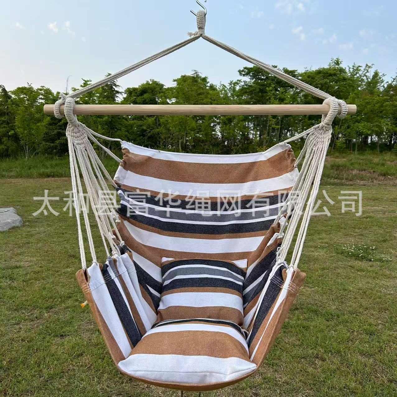 Silla colgante transfronteriza para interiores y exteriores dormitorio hamaca para estudiantes universitarios silla perezosa balcón silla de columpio para el hogar silla colgante para exteriores engrosada