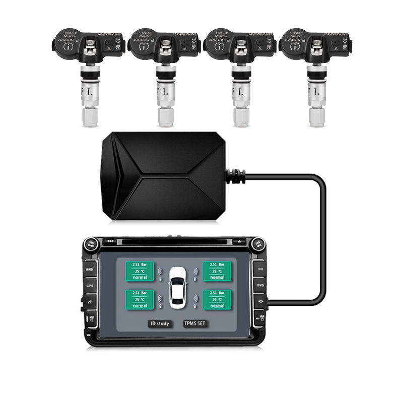 Android Tire Pressure Monitoring System USB Large-Screen Navigation Dedicated Tire Pressure Tpms External/Internal Optional Multi-Width Private Model