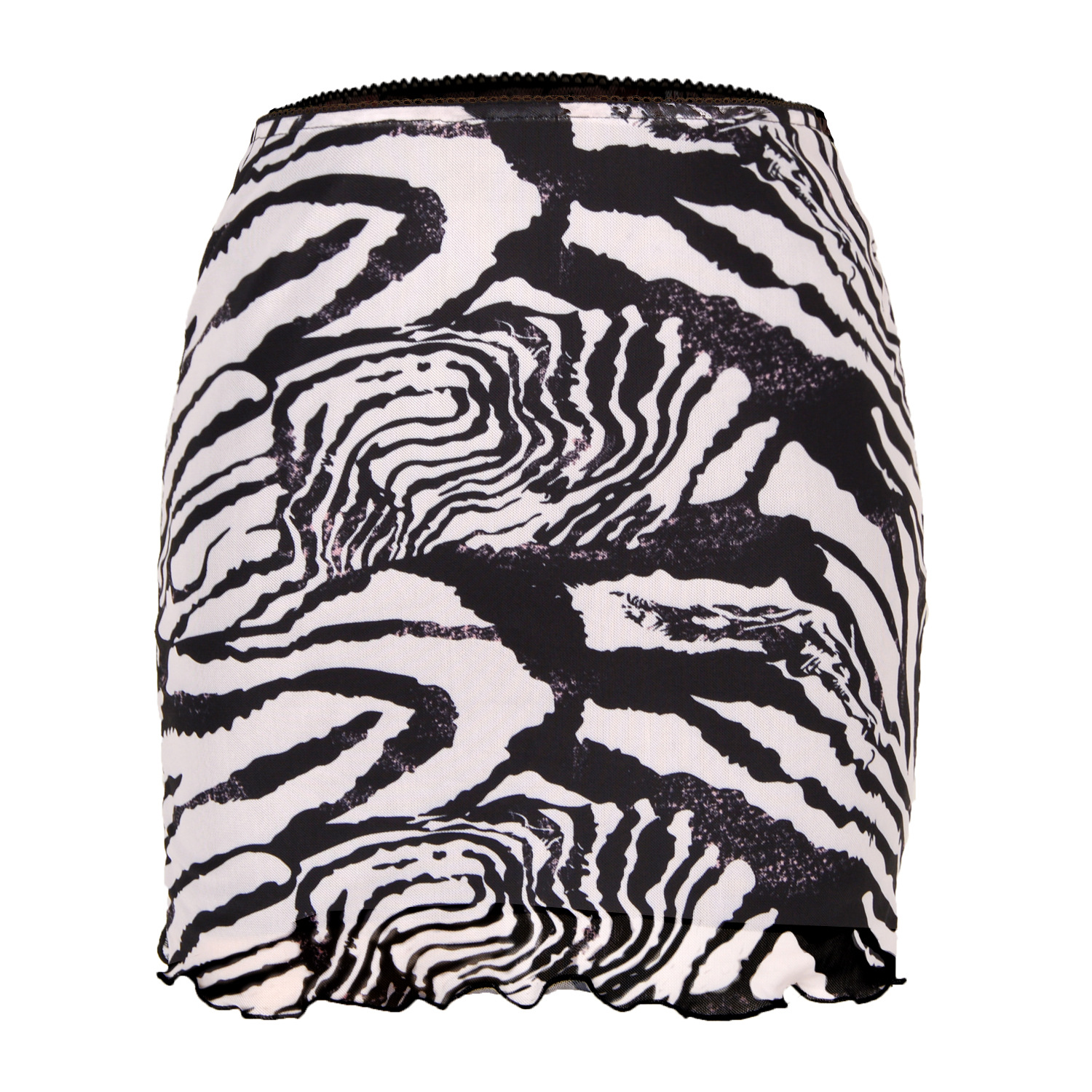 Summer Sexy Tie Dye Zebra Leopard Polyester Above Knee Skirts display picture 14