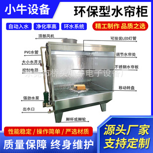 Stainless Steel Spray Oil Spray Cabinet Hardware Polishing and Dust Removal Spray Paint Table Environmentally Friendly Water Curtain Cabinet Spray Paint Room Water Curtain Machine