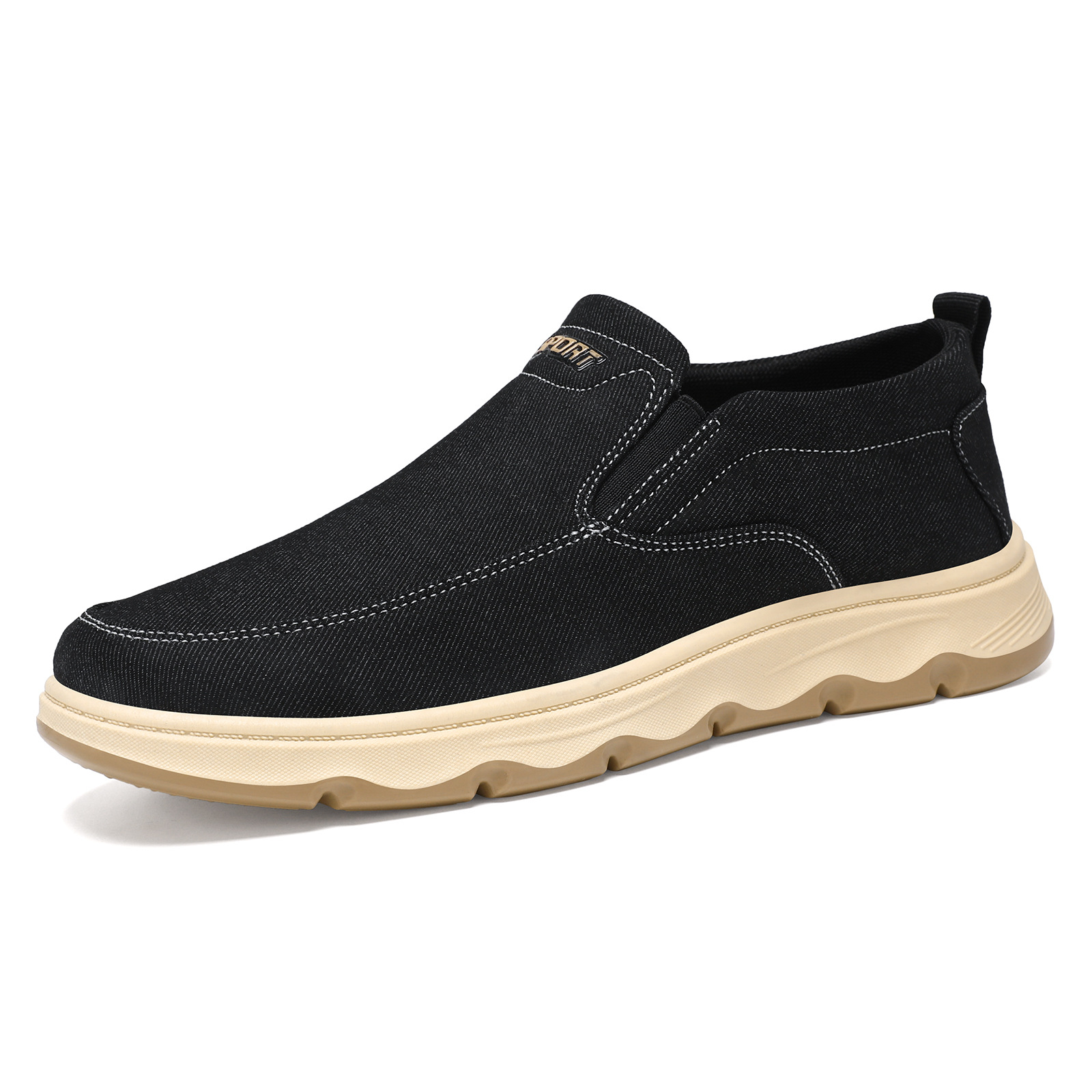 Zapatos de tela para hombres una primavera zapatos casuales un pedaleo ventilado viejos zapatos de tela de Beijing zapatos ligeros superficiales