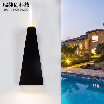direct deal led Wall lamp Up and down luminescence Wall lamp Aluminum material outdoors Wall lamp waterproof Double head balcony Courtyard