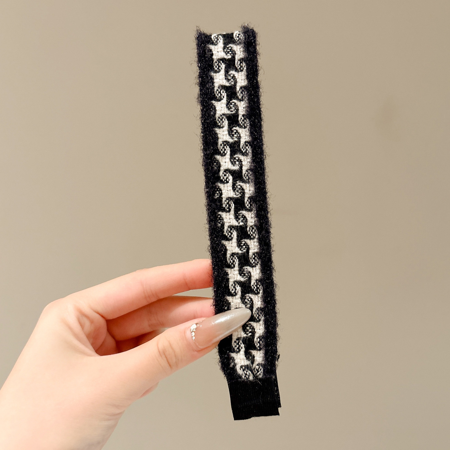 Fijación de lana de punto de peluche pegatinas de cabello Velcro postos de lavado de la cara correa de cabello para mujeres acabado de cabello pegatinas de artefactos