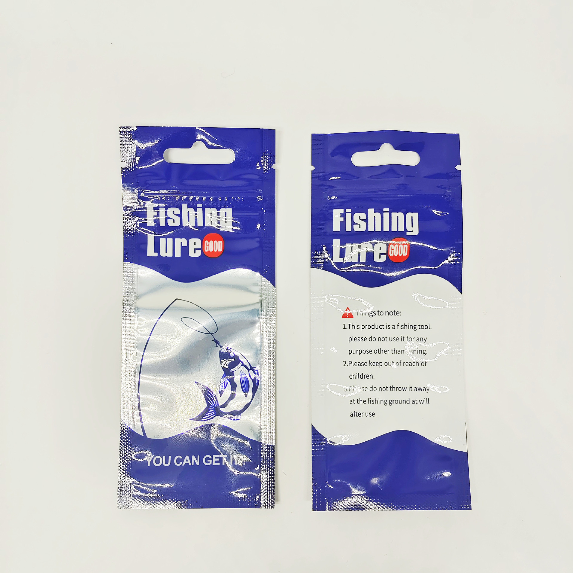 Long fake bait (blue)