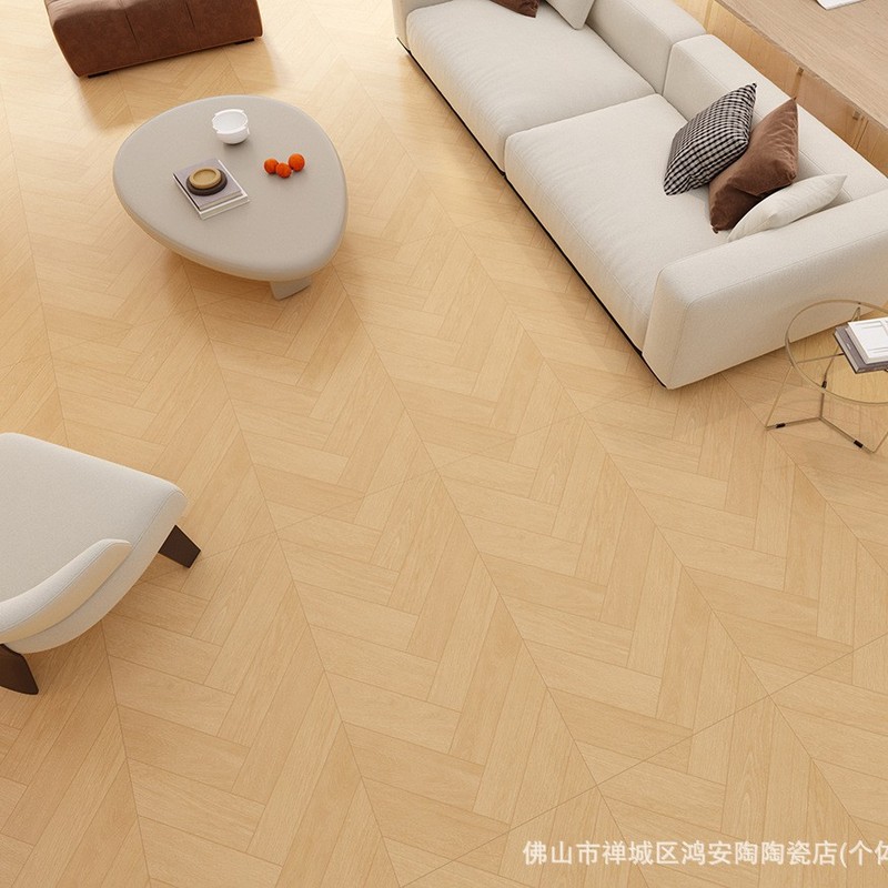 広東佛山ログスタイル木目調タイル 600X1200 リビングルーム寝室床タイルバルコニーキッチンノンスリップ床タイル|undefined