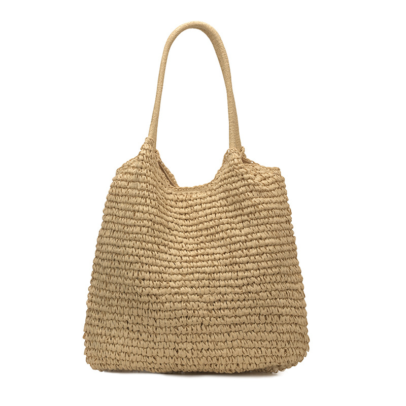 Straw Woven Beach Bag Large Capacity Vacation Shoulder Bag For Women 2026 Summer New Arrival - Thumbnail 7