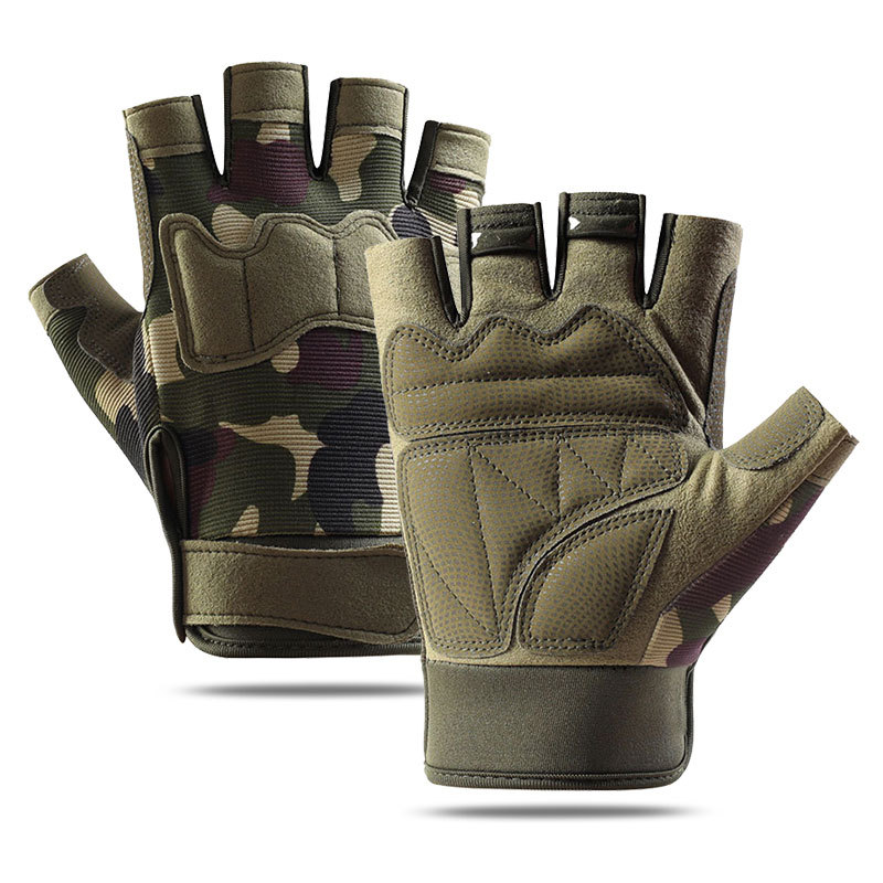 Tactical Gloves Military Fans Half Finger Men's And Women's Outdoor Sports Mountaineering Cycling CS Training Fitness Gloves_maomaolike.com