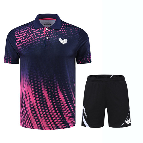 New style table tennis clothing men and women sportswear set children's student competition training short-sleeved jersey 6209 