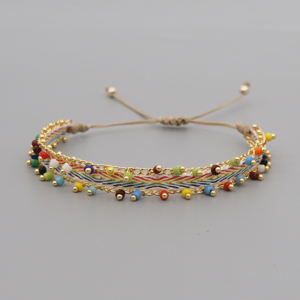 Bohemian Eye Rope Inlay Artificial Gemstones Women's Bracelets 1 Piece display picture 5