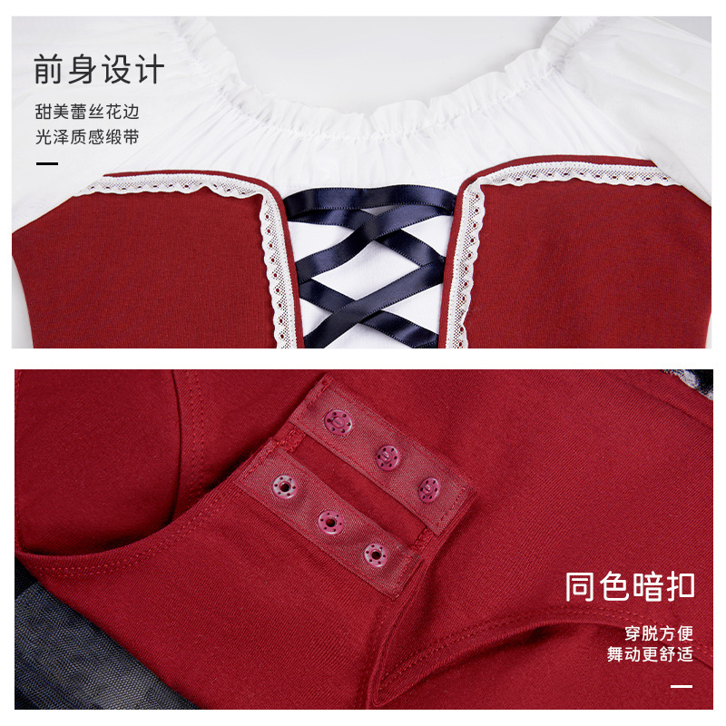 Ropa de baile para niños, falda de práctica de ballet, falda de princesa linda y versátil, falda tutú de estilo coreano, ropa de actuación corporal de baile