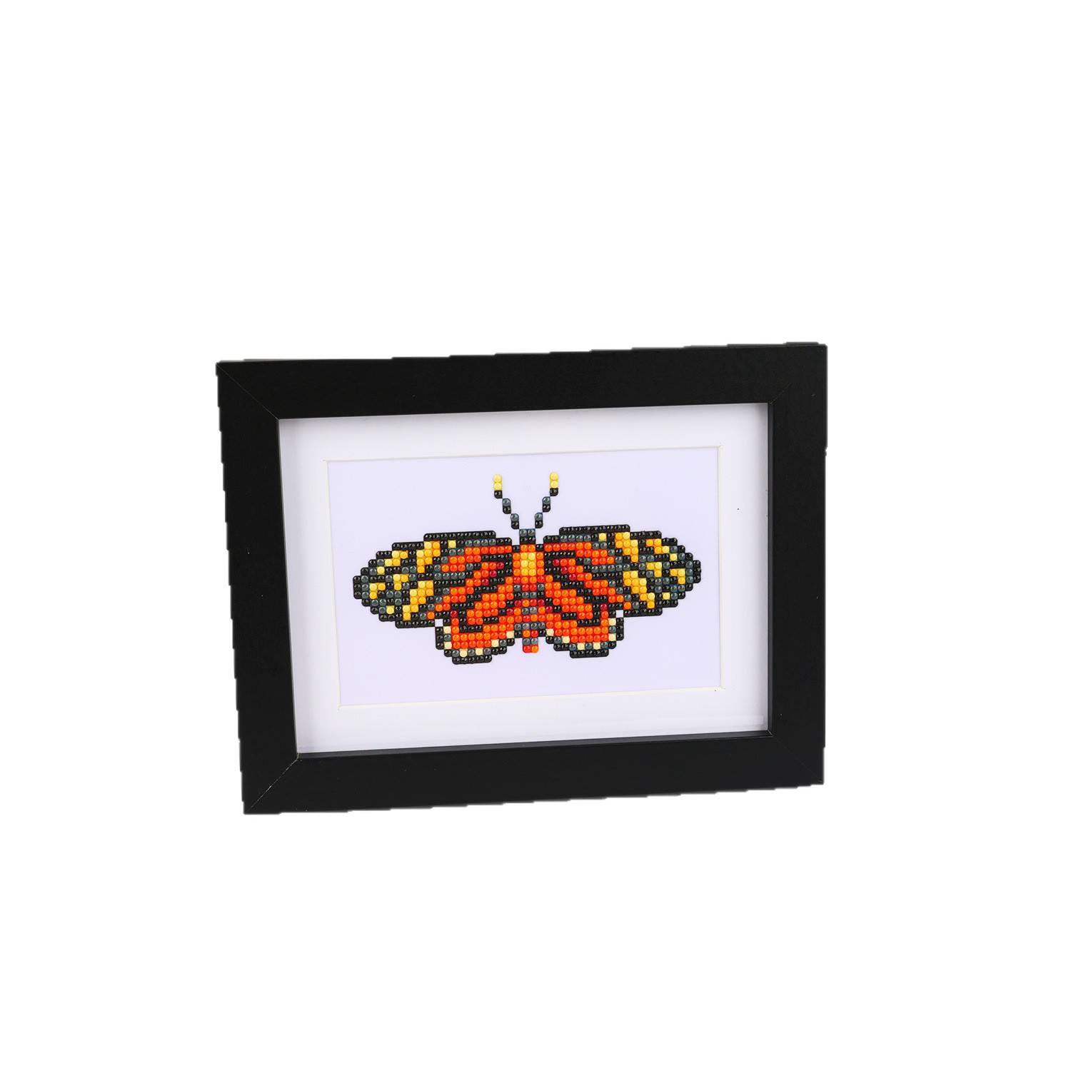 Estación independiente transfronteriza 5D pintura de diamante 5 * 7 pulgadas sin marco mariposa pintura de mampostería diy pintura decorativa sin marco mural