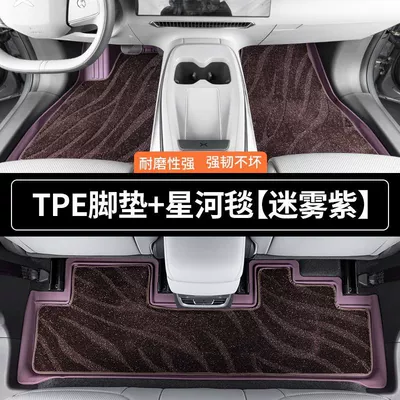 Models, Specifically for Toyota Hybrid Vehicles, Universal Foot Pad - misty-purple-double-layer-tpe-foot-mat-galaxy-blanket-remarks-on-the-year-and-model-of-other-camry-models