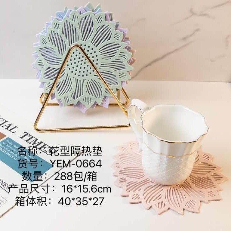42 tipos de almohadilla de aislamiento de la mesa de comedor YEM almohadilla de taza de té almohadilla de aislamiento de la cocina nórdica creativa almohadilla de comedor a prueba de quemaduras