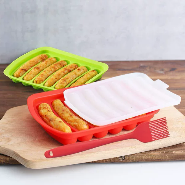 Bong Park Silicone Sausage Mold Baby Baby Home Steamed Cake Supplementary Food Mold Homemade Steamed Chicken Sausage Hot Dog Ham Sausage