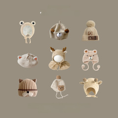 Autumn South Korea Baby Hat Winter 2024 New Ins Boys Girls Baby Children Knit Hat Wholesale