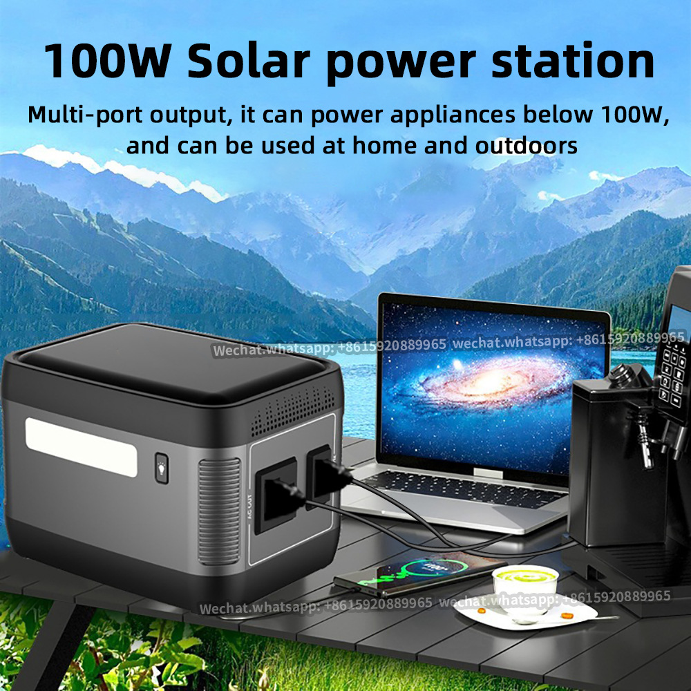 Transfronterizo 110V 220V mini fuente de alimentación inalámbrica de almacenamiento de energía 100W mini fuente de alimentación portátil de carga rápida