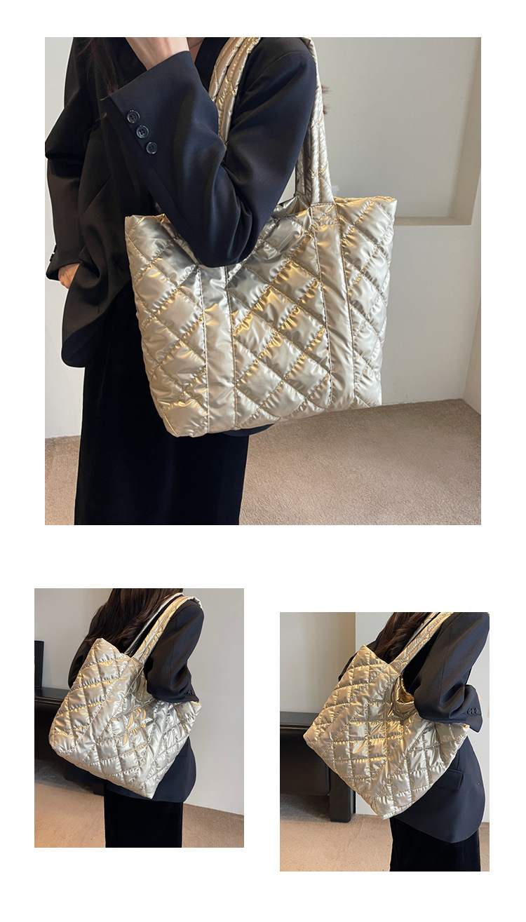 Nuova borsa da donna di grande capacità, alla moda e semplice, monospalla, borsa da ascella, borsa da viaggio versatile a forma di diamante, borsa tote a mano_voghion.com