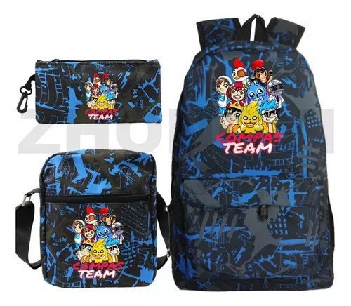 Mochila de tres piezas, mochila para hombres y mujeres, mochila a prueba de salpicaduras [una también es precio al por mayor] mochila de espalda protectora