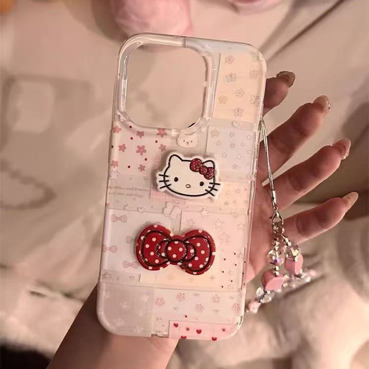 Corazón de niña linda coreana para iPhone15/16 funda para teléfono móvil 14promax gato tridimensional 13 nuevo 14p
