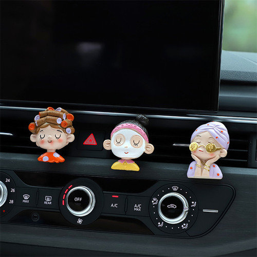 Car aromatherapy air conditioner air outlet clip creative show off wealth girl car deodorant long-lasting light fragrance car decoration supplies
