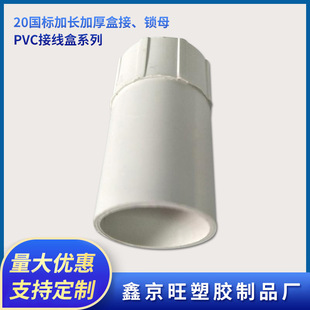 厂家直供pvc塑料杯梳加长加厚盒接锁母接头20线管连接件暗盒锁扣-阿里巴巴