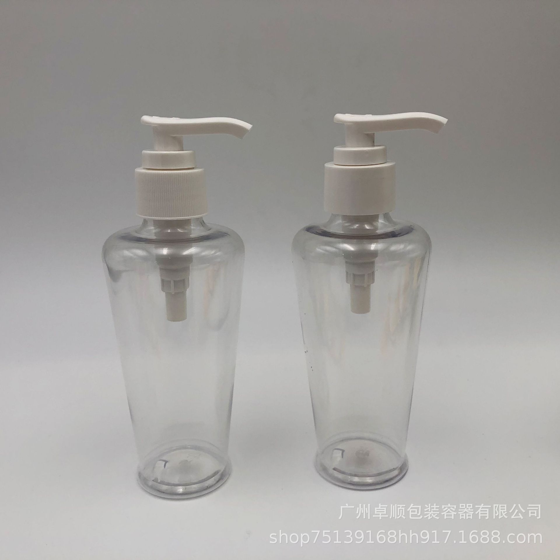 卓顺厂家批发200ML洗发水沐浴露护发素水乳化妆品PET塑料分装空瓶