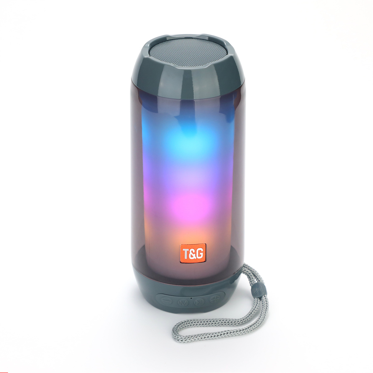 TG - 643 altavoz bluetooth colorido cool RGB dinámico respiración luz estéreo 3D inalámbrico tarjeta portátil USB sonido