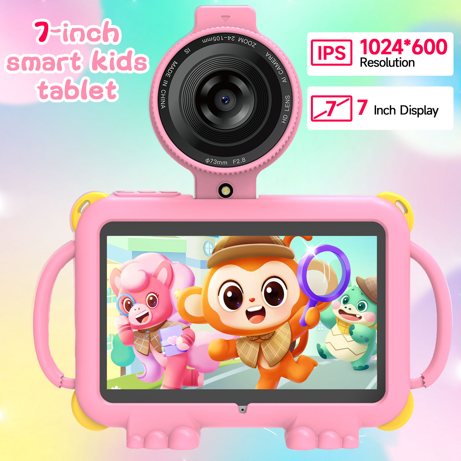 Cross-border hot-selling 7-inch 3GB+5GB+32GB Android 15 Para Children's Education Early Childhood Learning Tags Tab